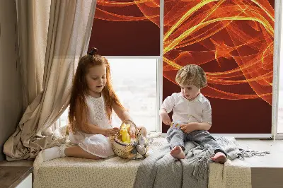Notranje senčilo Oranžna abstrakcija