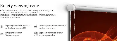 Notranje senčilo Oranžna abstrakcija