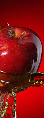 Senčilo za okno Jabolko, polito z vodo