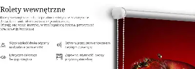 Senčilo za okno Jabolko, polito z vodo