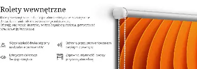 Notranje senčilo Oranžna abstrakcija
