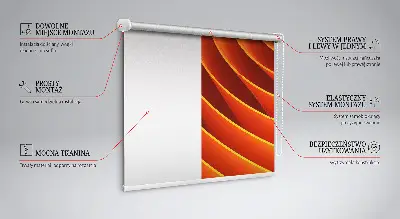 Notranje senčilo Oranžna abstrakcija
