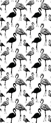 Senčilo za balkonska vrata Črni flamingi