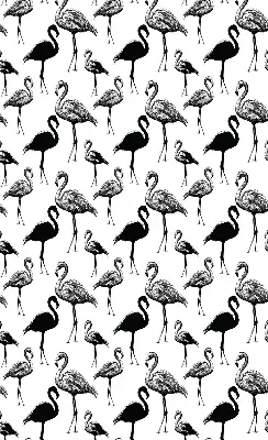 Senčilo za balkonska vrata Črni flamingi