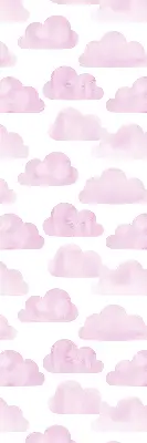 Tekstilno senčilo Rožnati oblaki