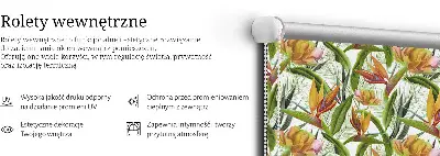 Notranje okensko senčilo Eksotične rastline