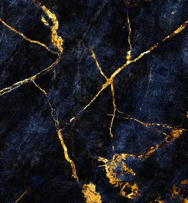 Notranje okensko senčilo Temno moder marmor