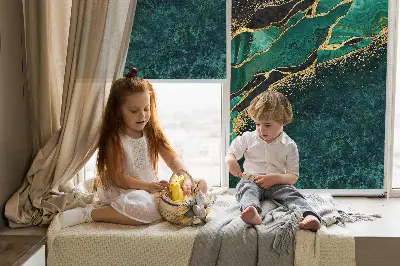 Senčilo za okno Zeleni marmor