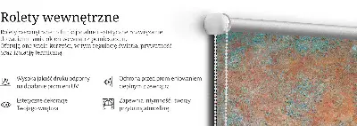 Notranje okensko senčilo Oranžna pločevina