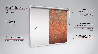 Notranje okensko senčilo Oranžna pločevina