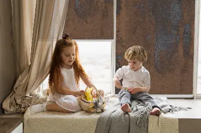 Notranje senčilo za okno Zarjavela pločevina