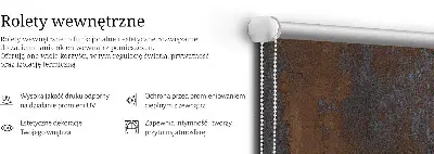 Notranje senčilo za okno Zarjavela pločevina