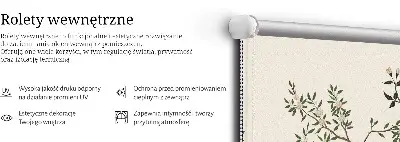 Tekstilno senčilo Ptice na drevesu