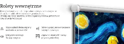 Notranje senčilo za okno Poslikano mesto