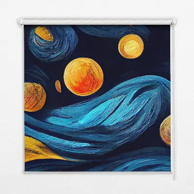 Tekstilno senčilo Planeti