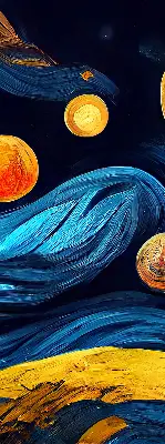 Tekstilno senčilo Planeti
