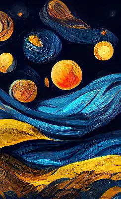 Tekstilno senčilo Planeti