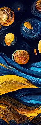 Tekstilno senčilo Planeti
