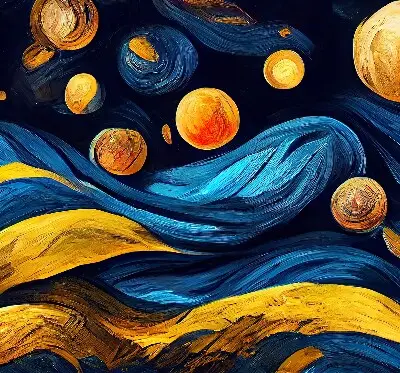 Tekstilno senčilo Planeti