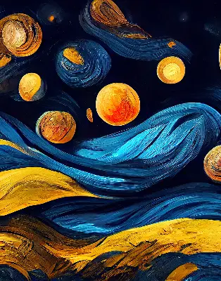 Tekstilno senčilo Planeti