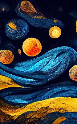 Tekstilno senčilo Planeti