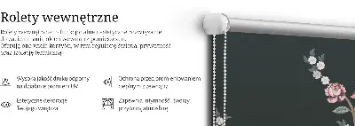 Notranje okensko senčilo Ptice ob drevesu