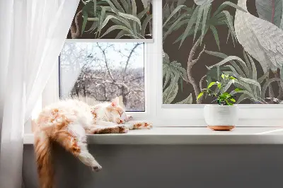 Notranje senčilo za okno Ptice v listju