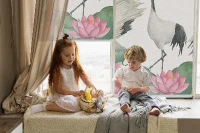 Notranje senčilo Žerjavi v lilijah