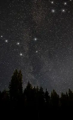 Notranje senčilo Zvezde na nebu