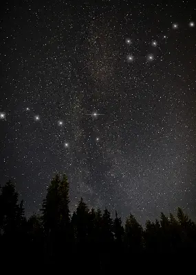 Notranje senčilo Zvezde na nebu
