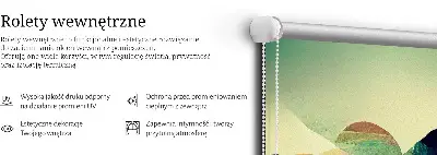 Notranje senčilo za okno Abstraktne gore