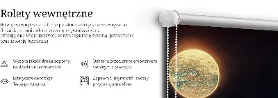 Notranje senčilo za okno Reka v mesečini