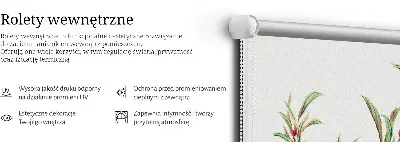 Notranje senčilo za okno Rožnati cvet