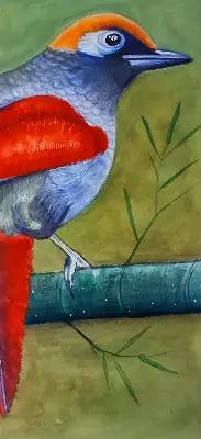 Notranje okensko senčilo Ptica na veji