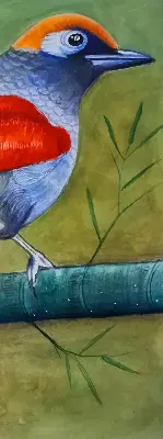Notranje okensko senčilo Ptica na veji