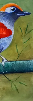 Notranje okensko senčilo Ptica na veji