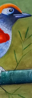 Notranje okensko senčilo Ptica na veji