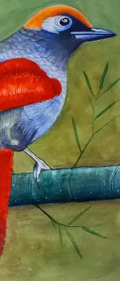 Notranje okensko senčilo Ptica na veji