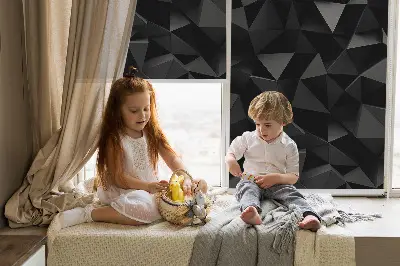 Notranji zatemnilni rolo Črni origami