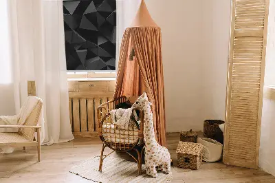 Notranji zatemnilni rolo Črni origami