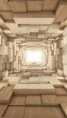 Notranji okenski zatemnilni rolo 3D lesena luknja
