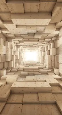 Notranji okenski zatemnilni rolo 3D lesena luknja
