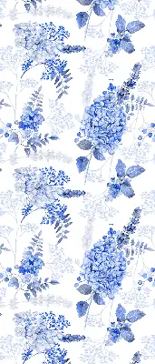 Notranji zatemnilni rolo za okno Modre rože