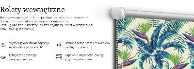 Zatemnilni rolo za okno Tropske rastline