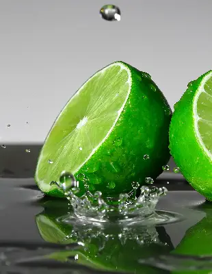 Zatemnilni rolo za balkonska vrata Limete v vodi