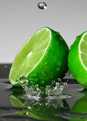 Zatemnilni rolo za balkonska vrata Limete v vodi