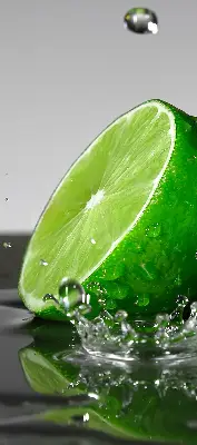 Zatemnilni rolo za balkonska vrata Limete v vodi