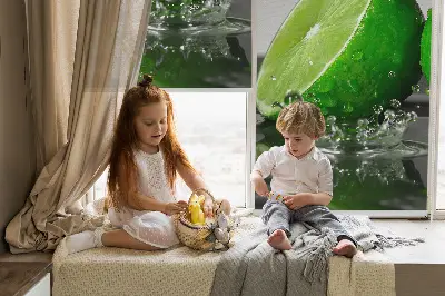 Zatemnilni rolo za balkonska vrata Limete v vodi