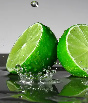 Zatemnilni rolo za balkonska vrata Limete v vodi