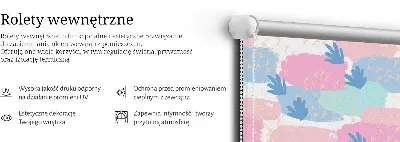 Tkaninski zatemnilni rolo Sledi na barvnem ozadju